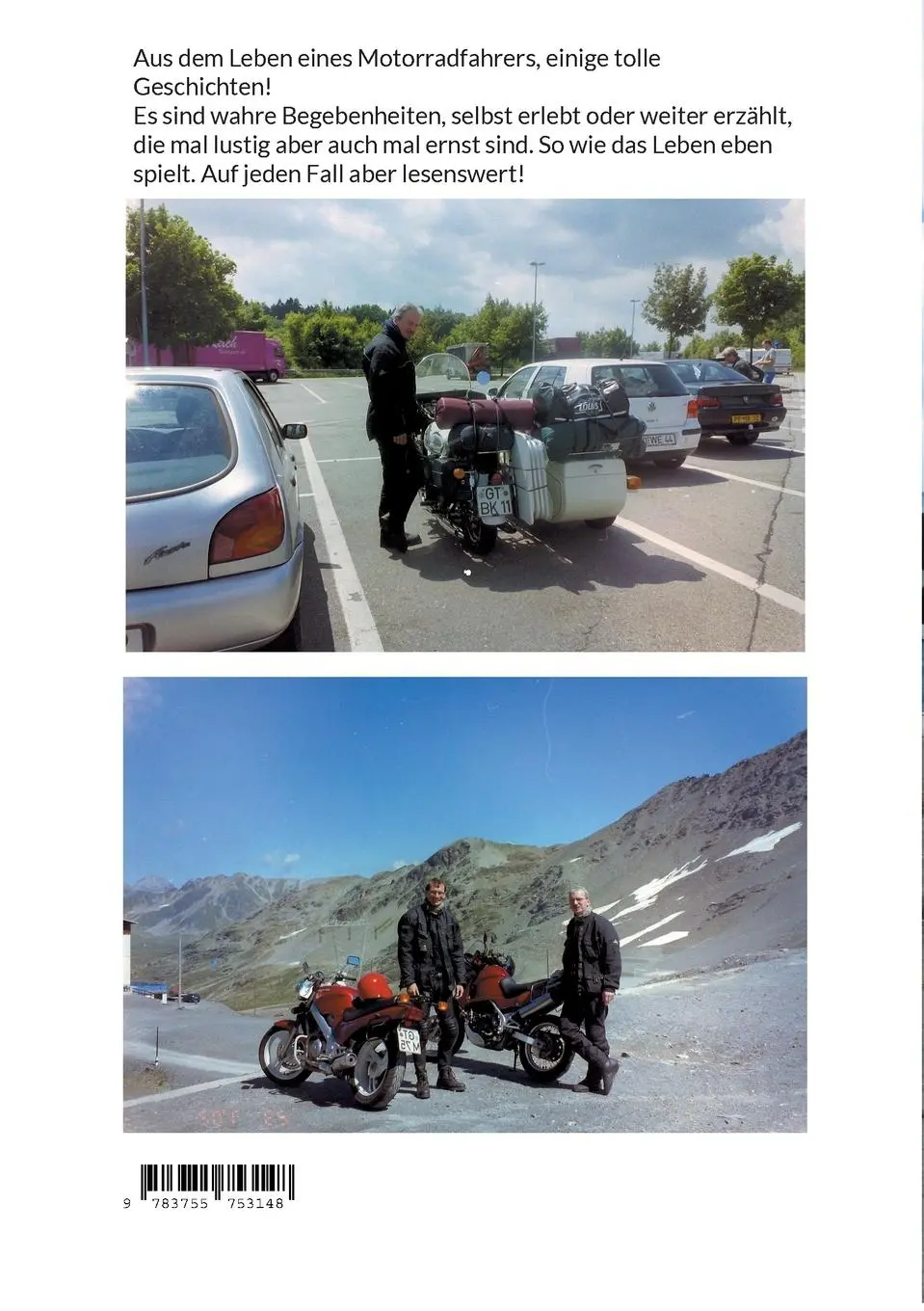 Rückseite: 9783755753148 | Motorradgeschichten | Markus Höner | Taschenbuch | Paperback | 112 S.