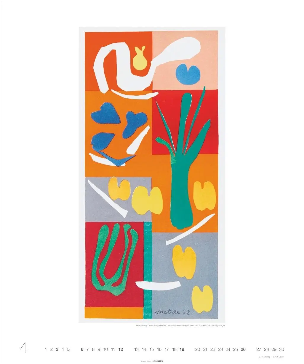 Bild: 9783839903148 | Henri Matisse Edition Kalender 2026 | Henri Matisse | Kalender | 14 S.