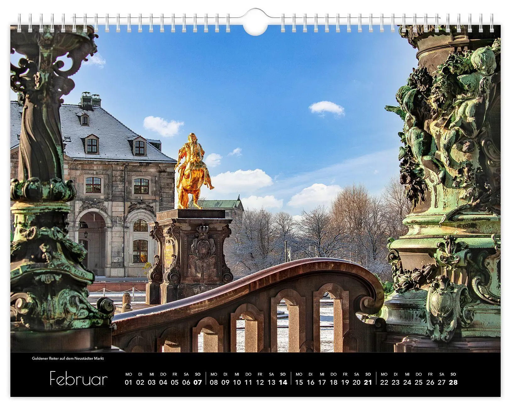 Bild: 9783912303148 | Kalender Dresden Elbflorenz 2027 | 40 x 30 cm schwarzes Kalendarium