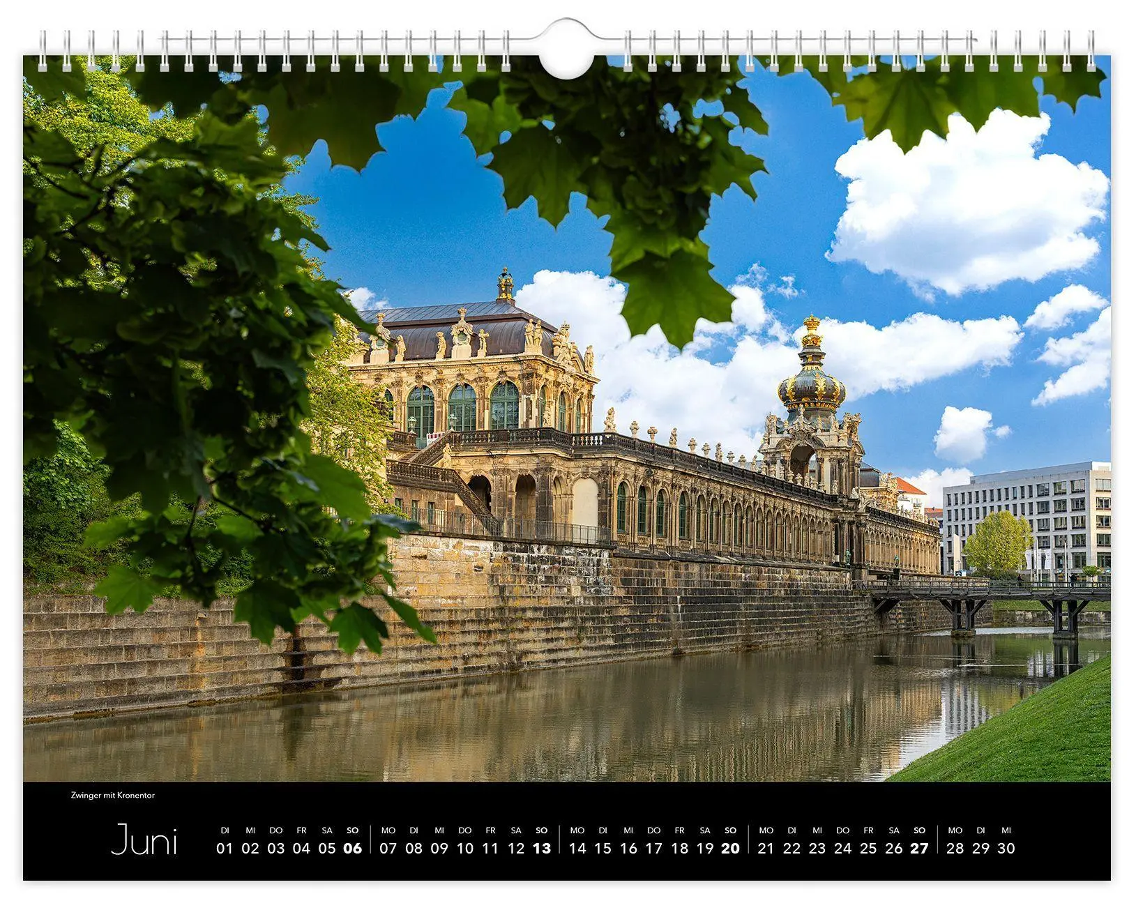 Bild: 9783912303148 | Kalender Dresden Elbflorenz 2027 | 40 x 30 cm schwarzes Kalendarium