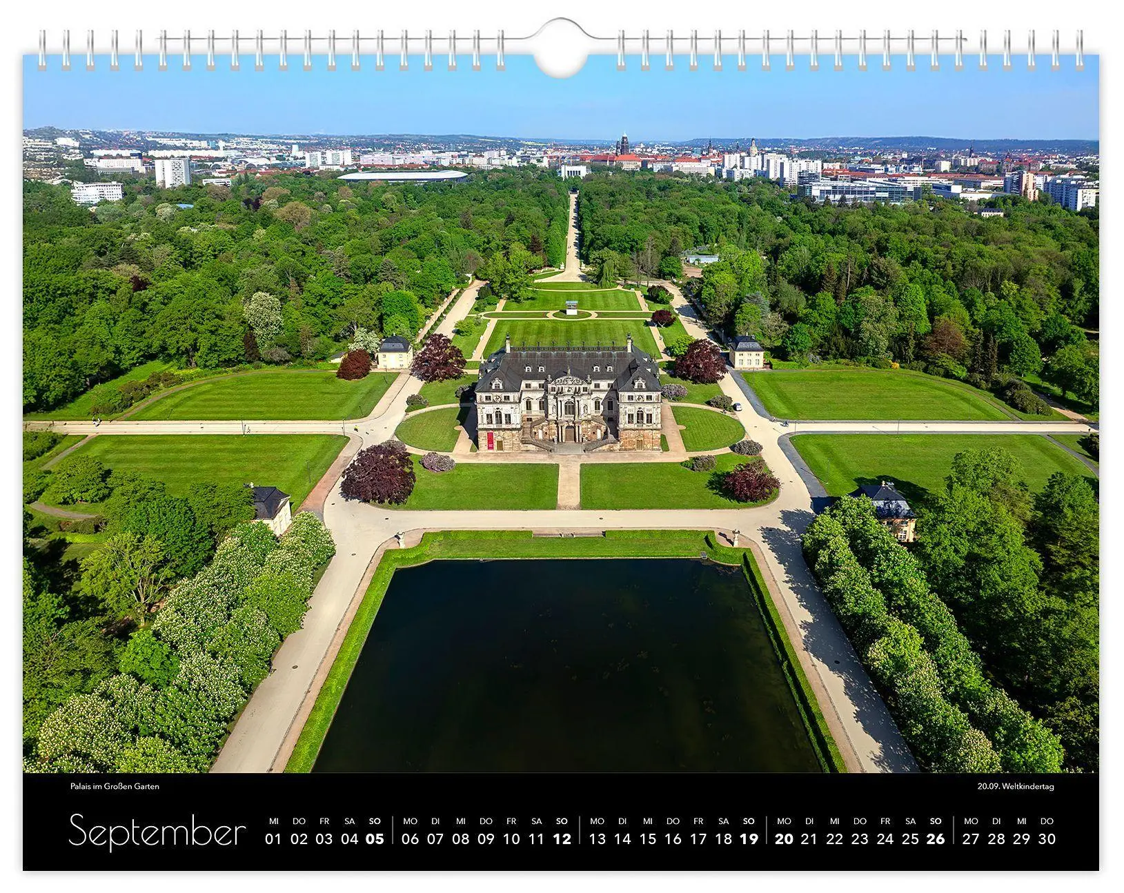Bild: 9783912303148 | Kalender Dresden Elbflorenz 2027 | 40 x 30 cm schwarzes Kalendarium