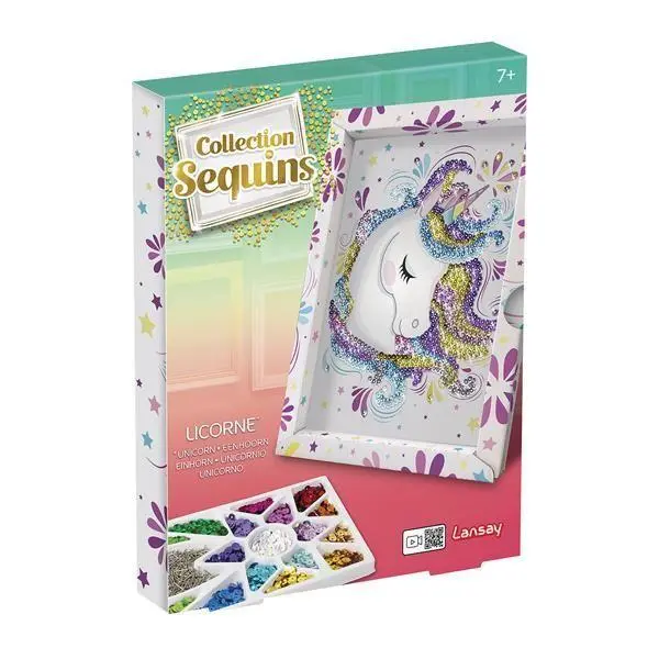 Bild: 3181860203248 | Lansay - Paillettenkunst Einhorn | Lansay | Spiel | 3220324 | Deutsch