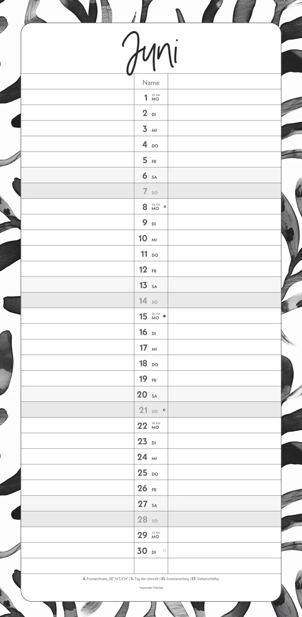 Bild: 4069095003248 | Termine für 2 Black and White 2026 Familienplaner - Timer -...
