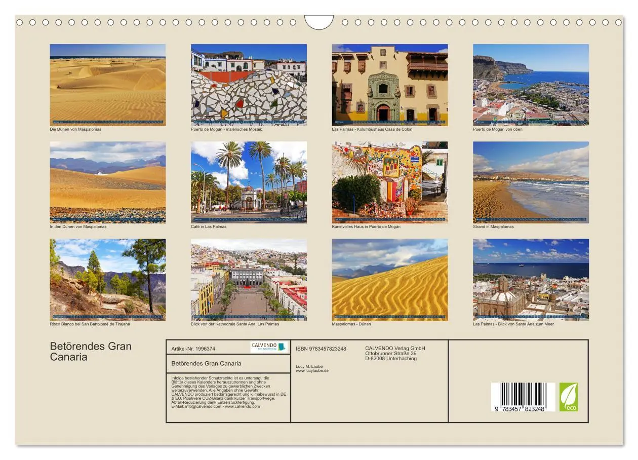 Bild: 9783457823248 | Betörendes Gran Canaria (Wandkalender 2026 DIN A3 quer), CALVENDO...