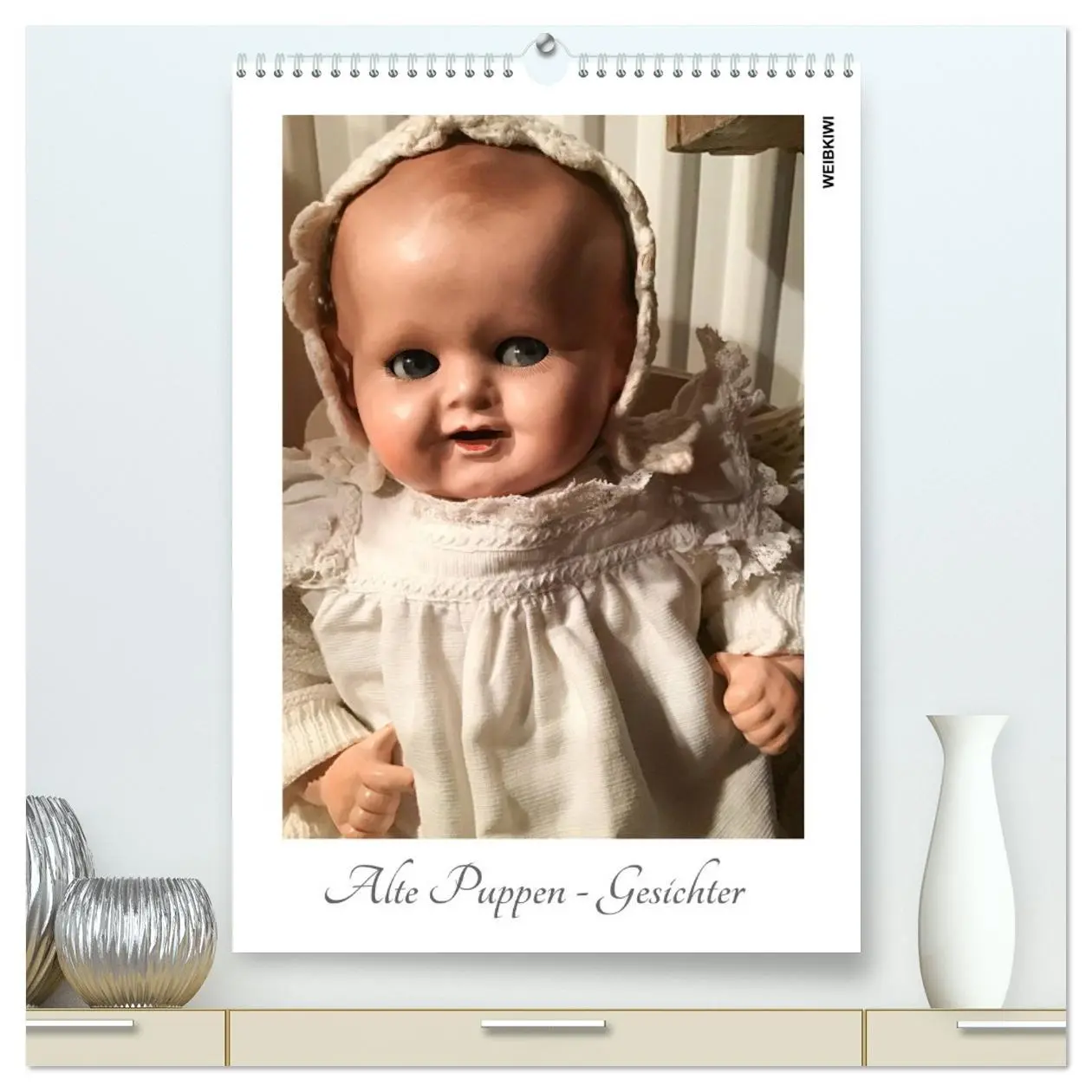 Cover: 9783516393248 | Alte Puppen - Gesichter (hochwertiger Premium Wandkalender 2026 DIN...
