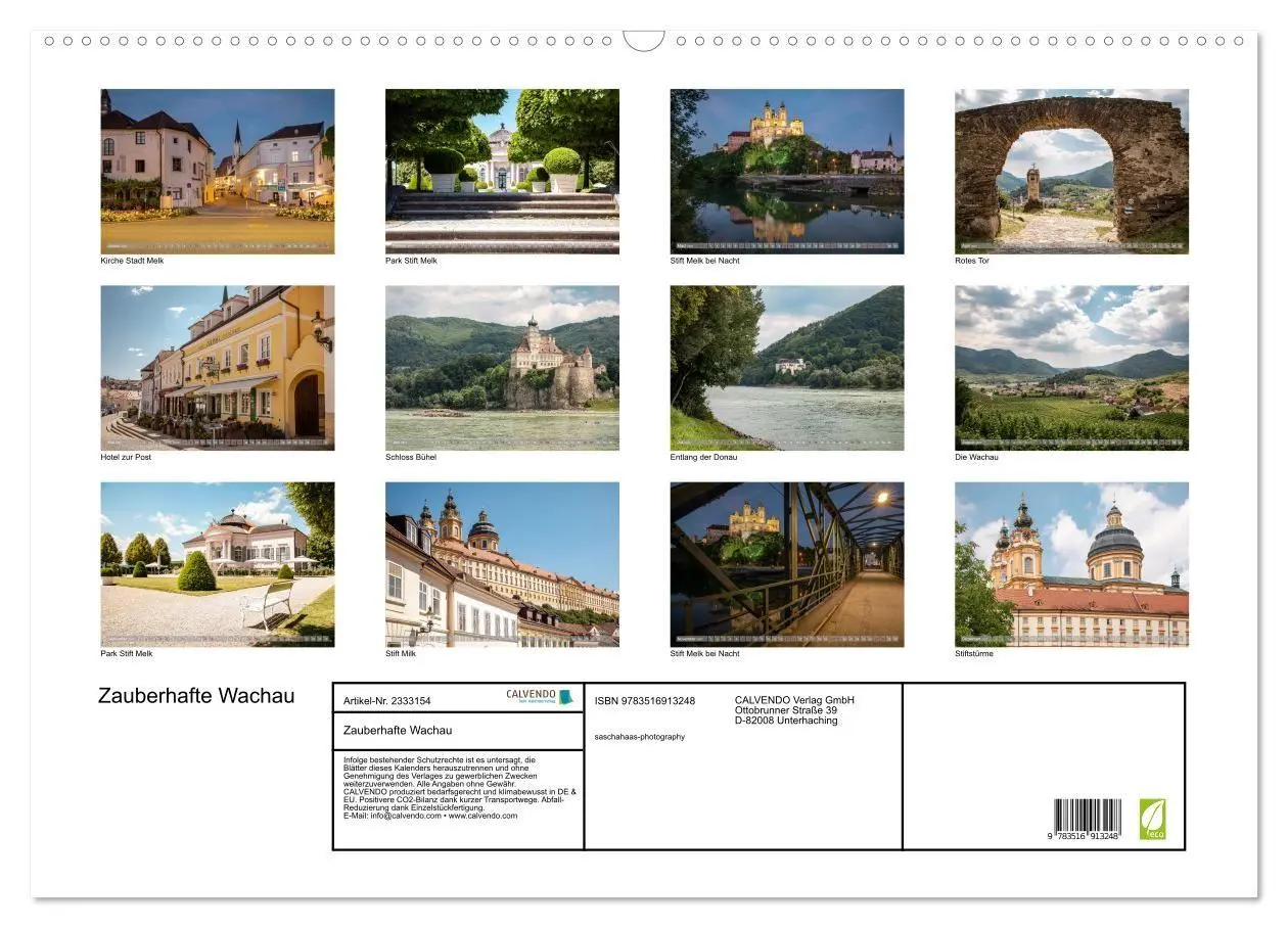 Bild: 9783516913248 | Zauberhafte Wachau (Wandkalender 2027 DIN A2 quer), CALVENDO...