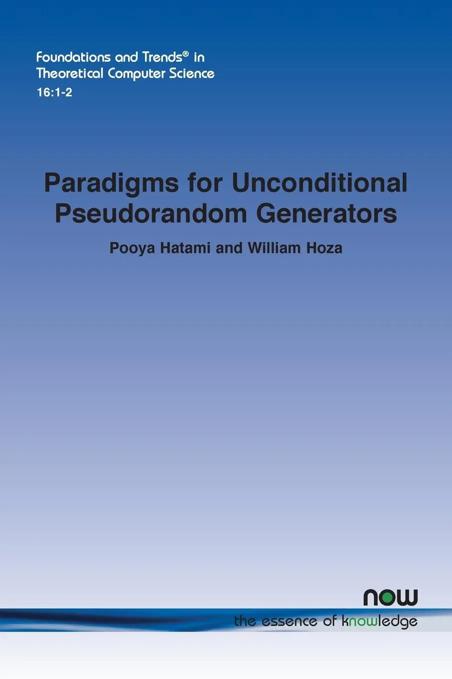 Cover: 9781638283348 | Paradigms for Unconditional Pseudorandom Generators | Hatami (u. a.)