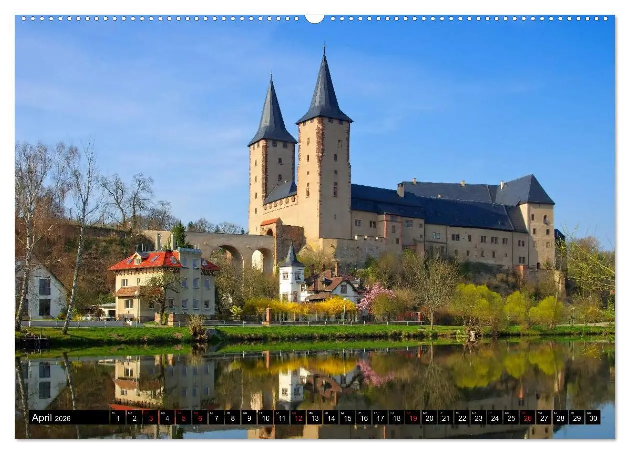 Bild: 9783516073348 | Schlösser und Burgen in Sachsen (Wandkalender 2026 DIN A2 quer),...