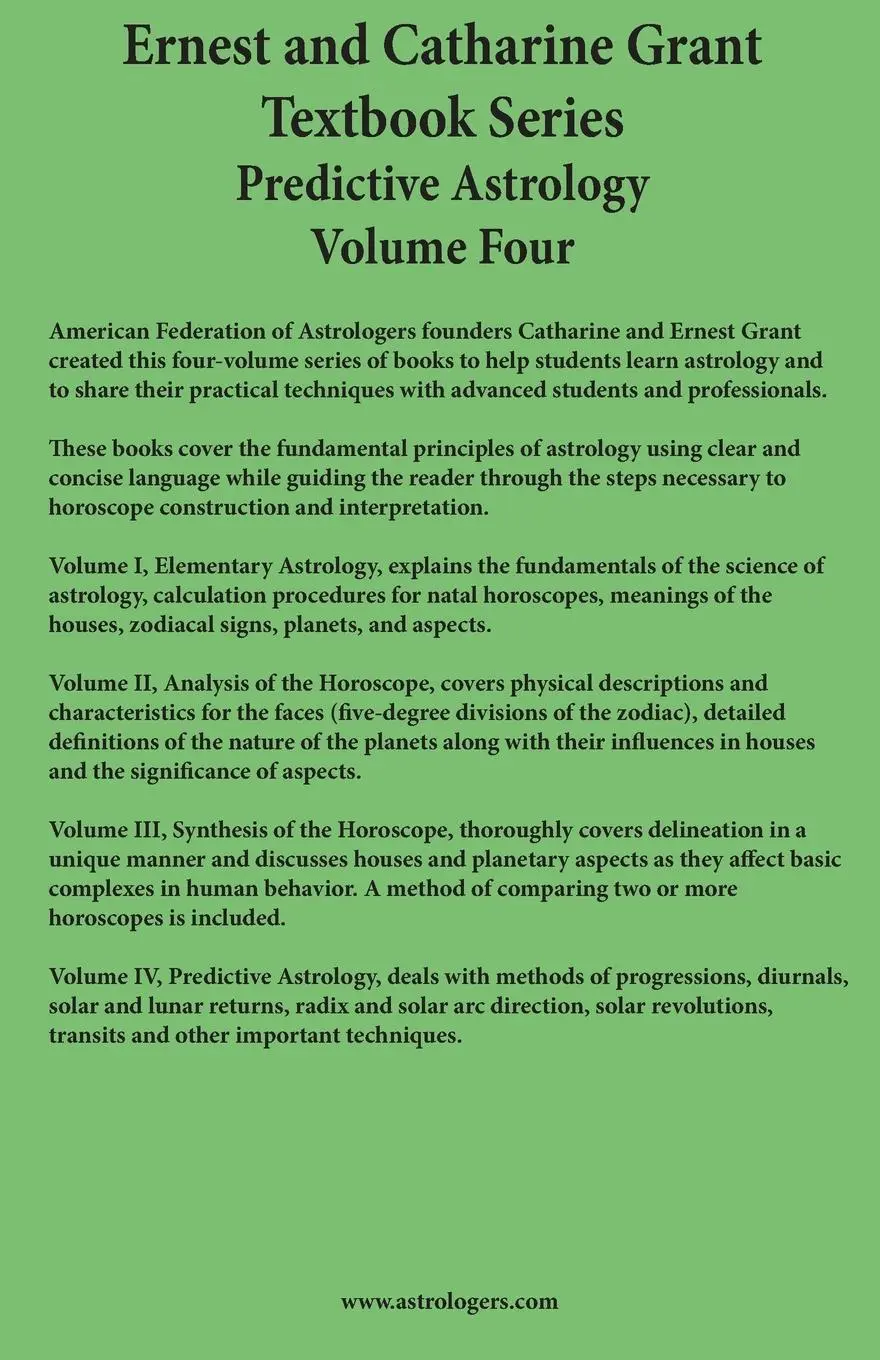 Rückseite: 9780866903448 | Predictive Astrology | Catharine T Grant (u. a.) | Taschenbuch | 2020