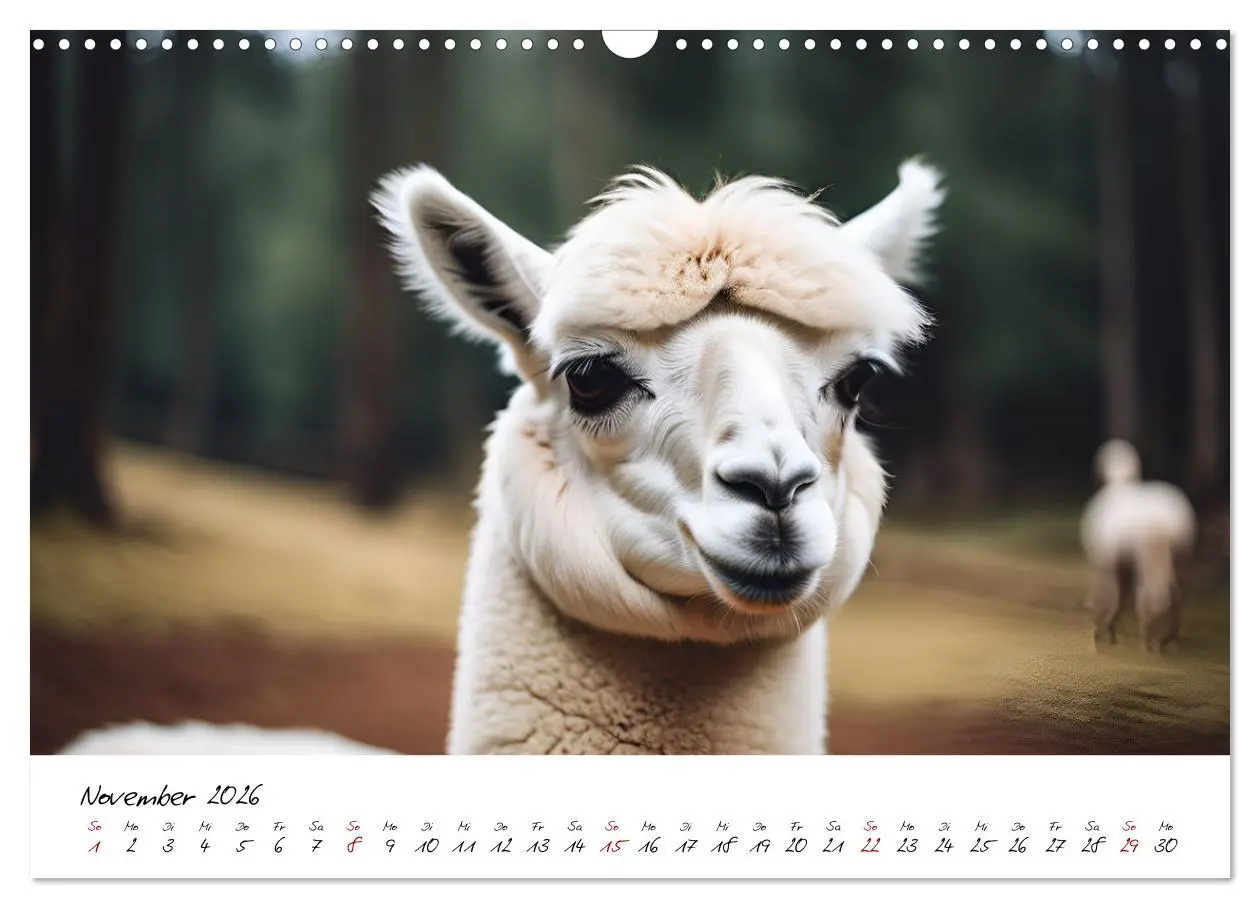 Bild: 9783457353448 | Alpakas, die sanften Andenbewohner (Wandkalender 2026 DIN A3 quer),...