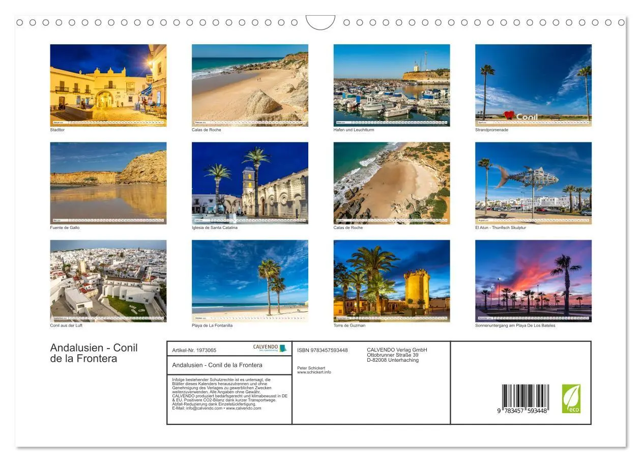 Bild: 9783457593448 | Andalusien - Conil de la Frontera (Wandkalender 2026 DIN A3 quer),...