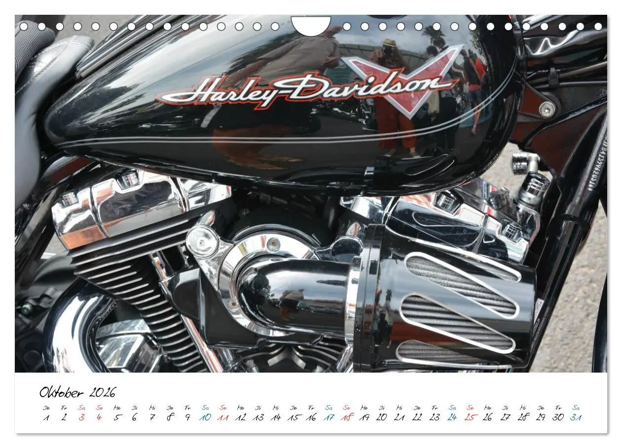 Bild: 9783457973448 | Harley Davidson - Details einer Legende (Wandkalender 2026 DIN A4...