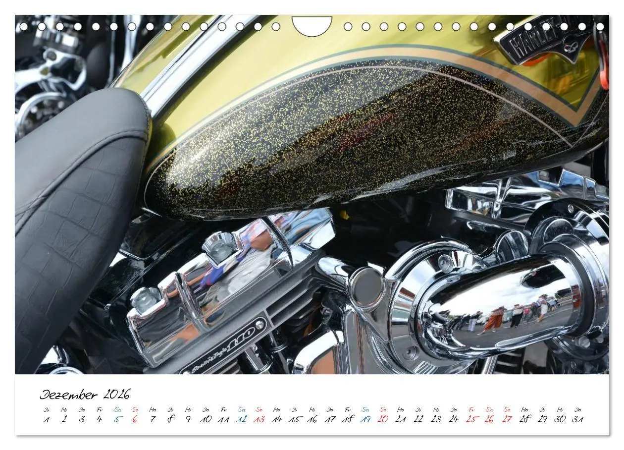Bild: 9783457973448 | Harley Davidson - Details einer Legende (Wandkalender 2026 DIN A4...