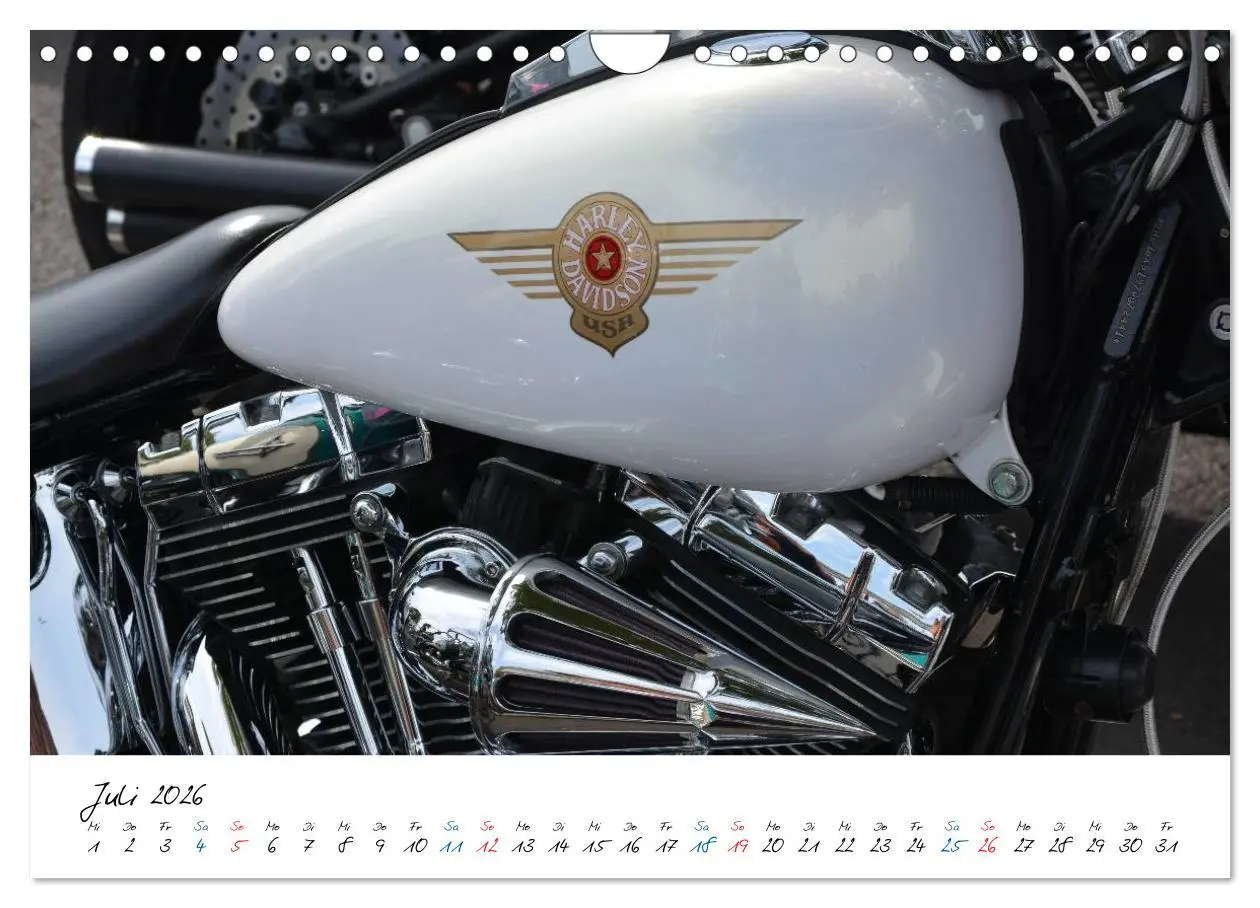 Bild: 9783457973448 | Harley Davidson - Details einer Legende (Wandkalender 2026 DIN A4...