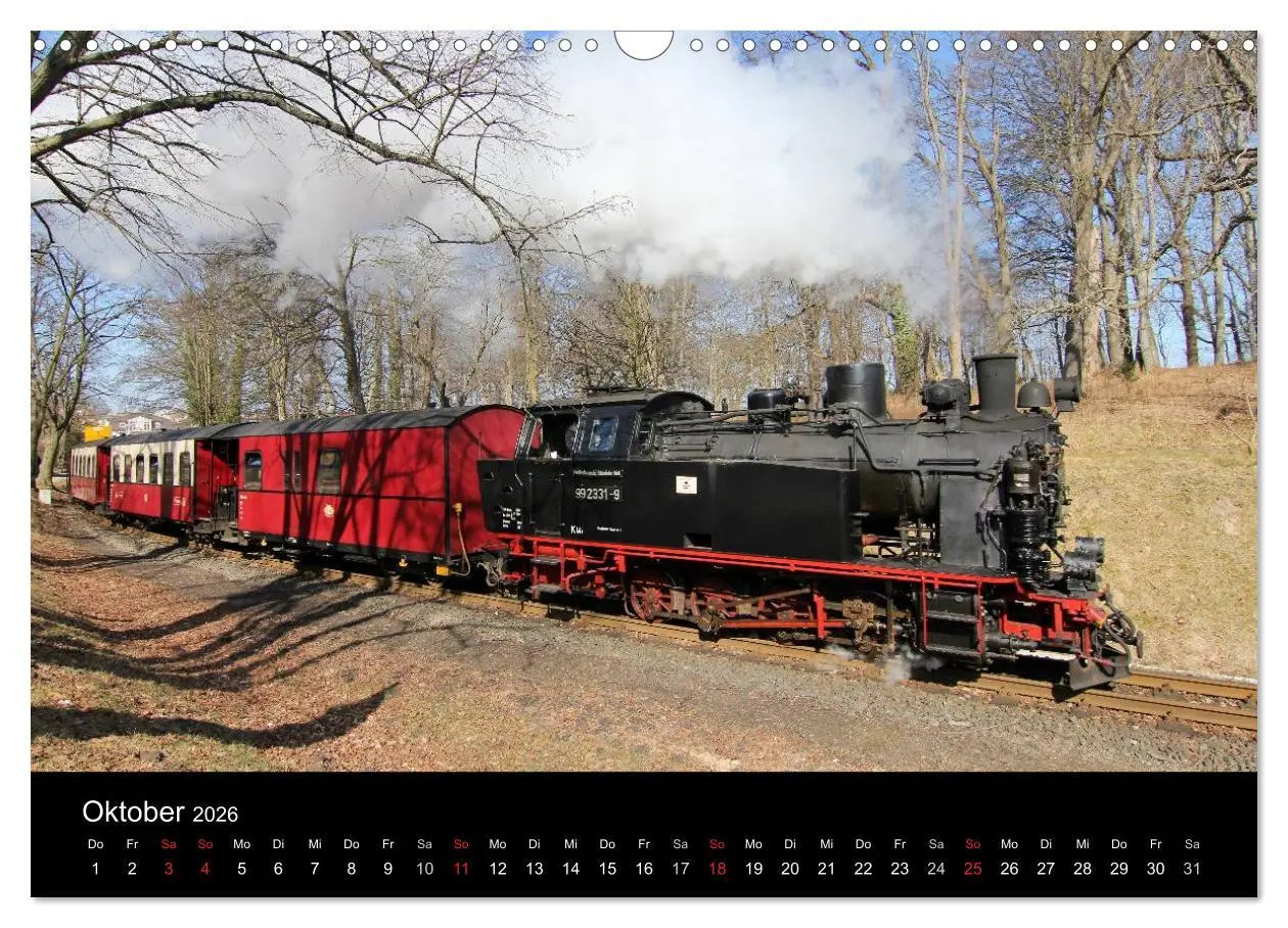 Bild: 9783516203448 | Dampfbahnromantik auf schmaler Spur (Wandkalender 2026 DIN A3...