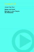 Cover: 9783897393448 | Gesetz und Urteil | Beiträge zu einer Theorie des Politischen | Vogl