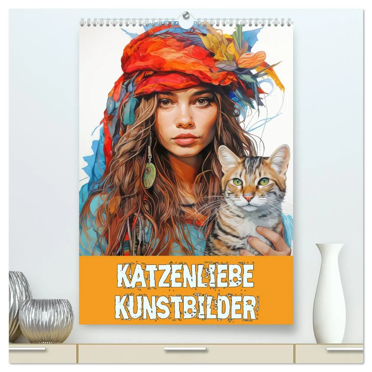 Cover: 9783516293548 | Katzenliebe Kunstbilder (hochwertiger Premium Wandkalender 2026 DIN...