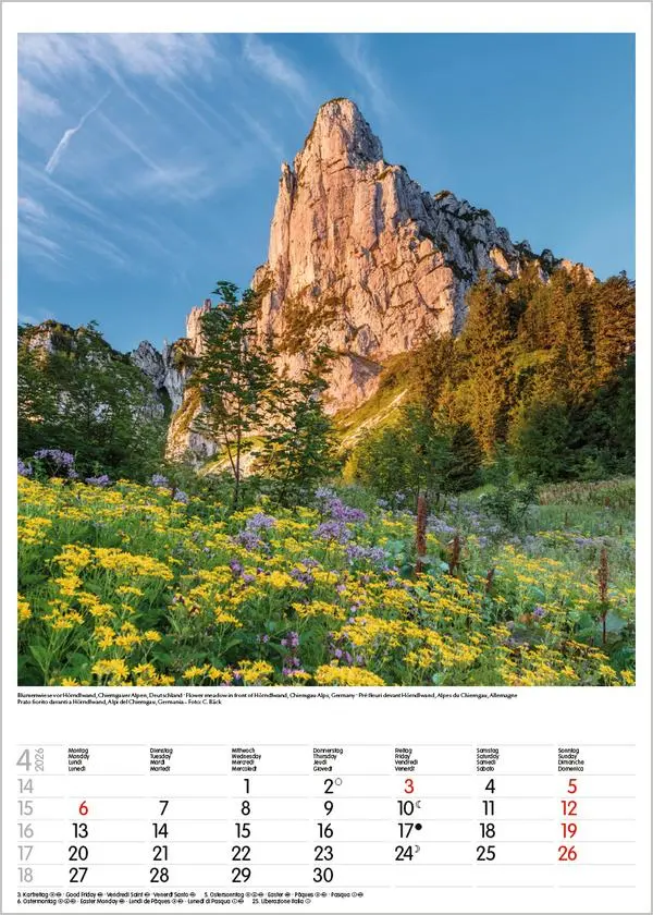 Bild: 9783731883548 | Alpen 2026 | Wandkalender mit Fotos von den Alpen. Format 30 x 42 cm.