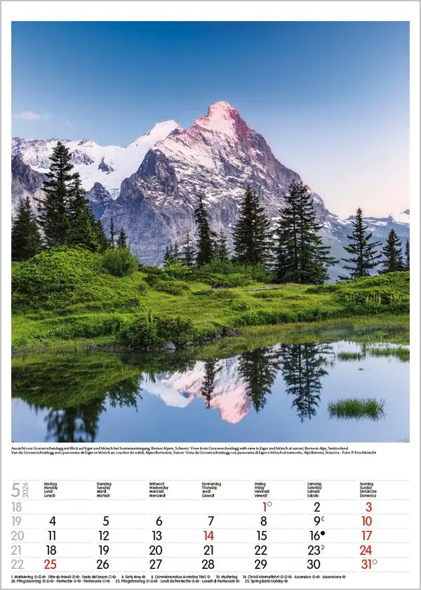 Bild: 9783731883548 | Alpen 2026 | Wandkalender mit Fotos von den Alpen. Format 30 x 42 cm.