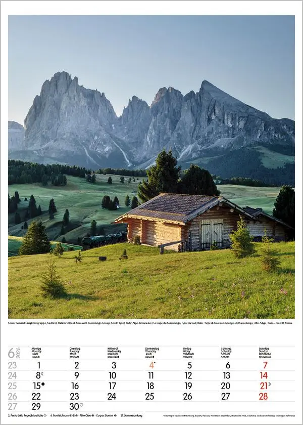 Bild: 9783731883548 | Alpen 2026 | Wandkalender mit Fotos von den Alpen. Format 30 x 42 cm.