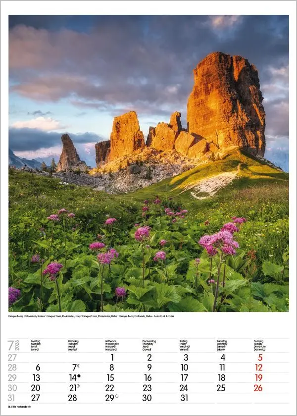 Bild: 9783731883548 | Alpen 2026 | Wandkalender mit Fotos von den Alpen. Format 30 x 42 cm.