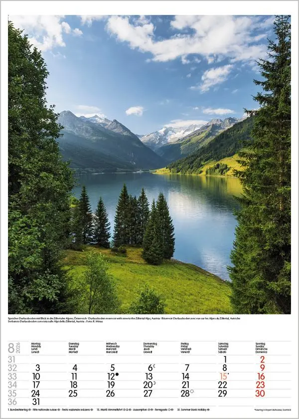 Bild: 9783731883548 | Alpen 2026 | Wandkalender mit Fotos von den Alpen. Format 30 x 42 cm.
