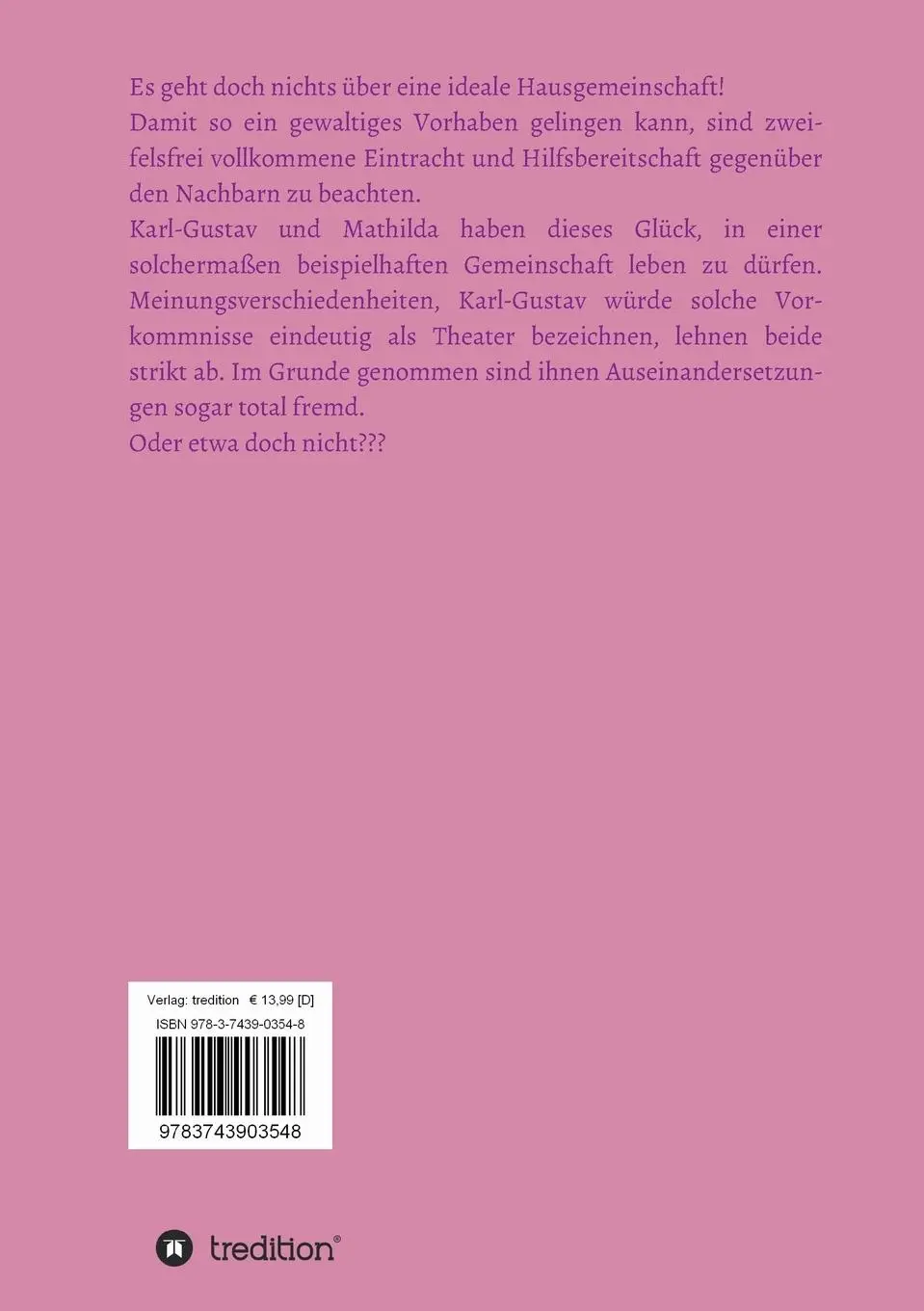 Rückseite: 9783743903548 | Unsere lieben Nachbarn | Bd. II: Theater | Klaus Björn Schmittdhausen