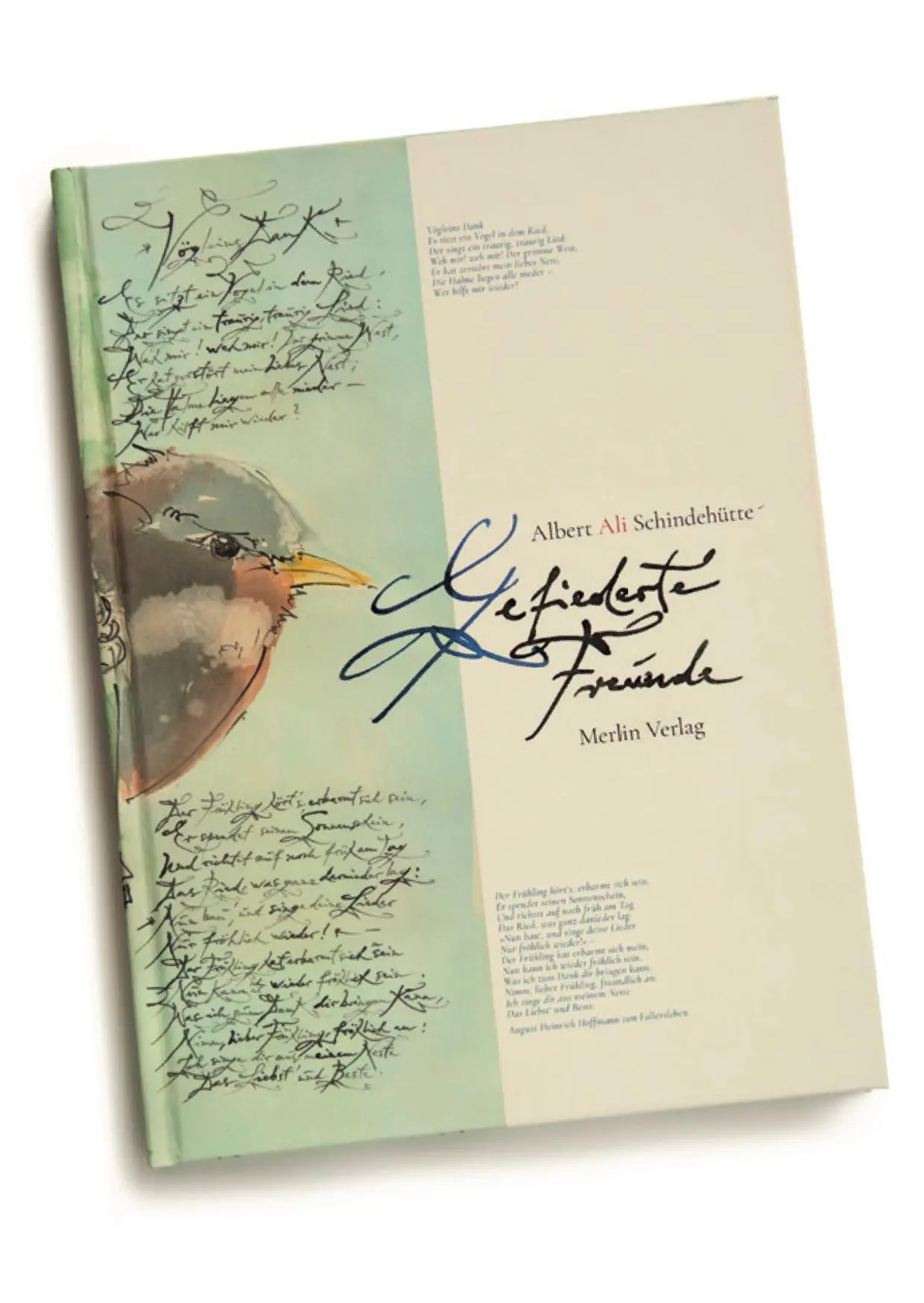 Cover: 9783875363548 | Gefiederte Freunde | Vogel Zeichnungen mit Vogel Gedichten | Buch