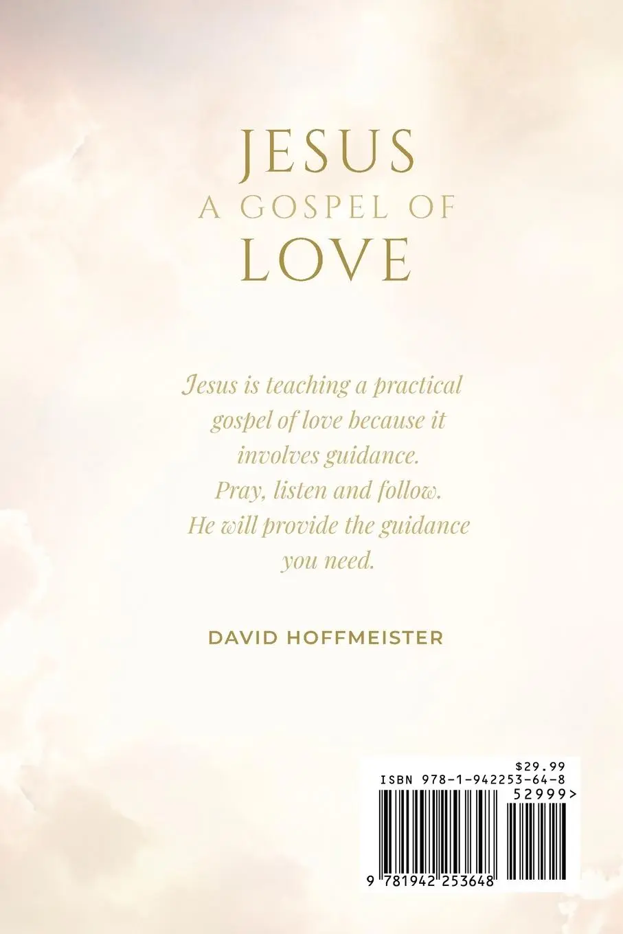Rückseite: 9781942253648 | Jesus | A Gospel of Love | David Hoffmeister | Taschenbuch | Englisch