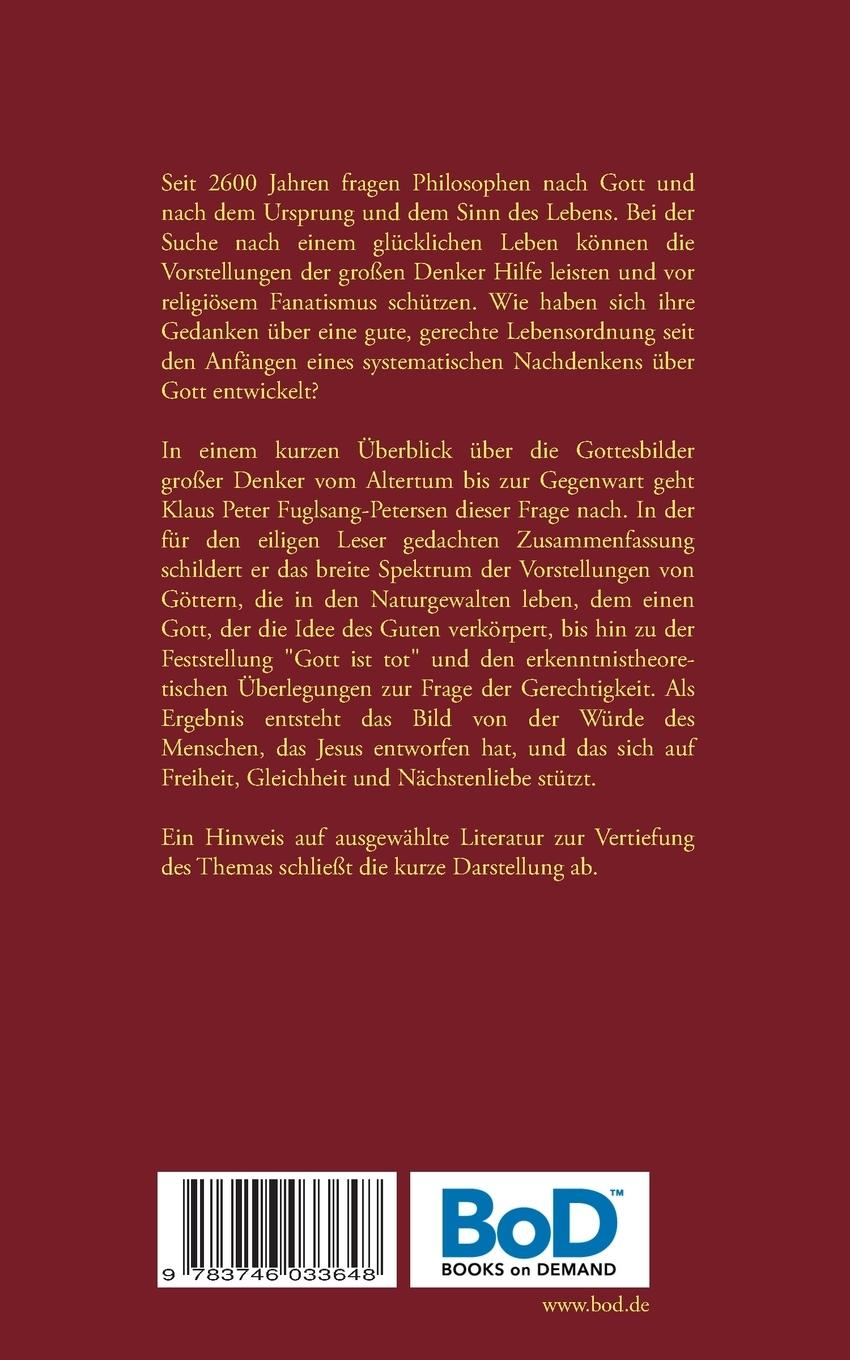Rückseite: 9783746033648 | Die Gottesbilder großer Denker | Schutz vor religiösem Fanatismus