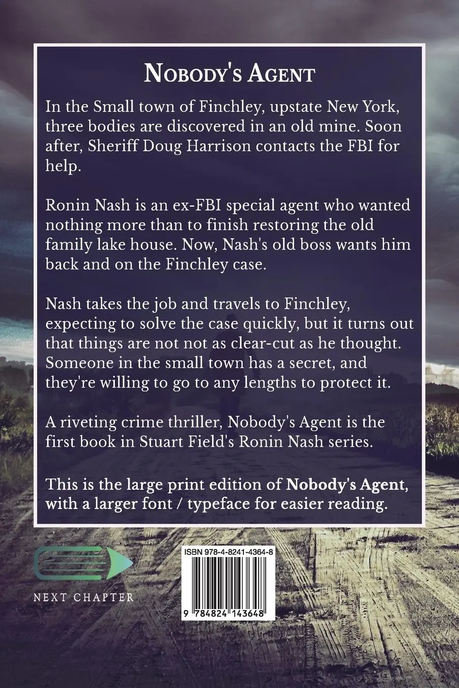 Rückseite: 9784824143648 | Nobody's Agent | Stuart Field | Taschenbuch | Ronin Nash Thrillers