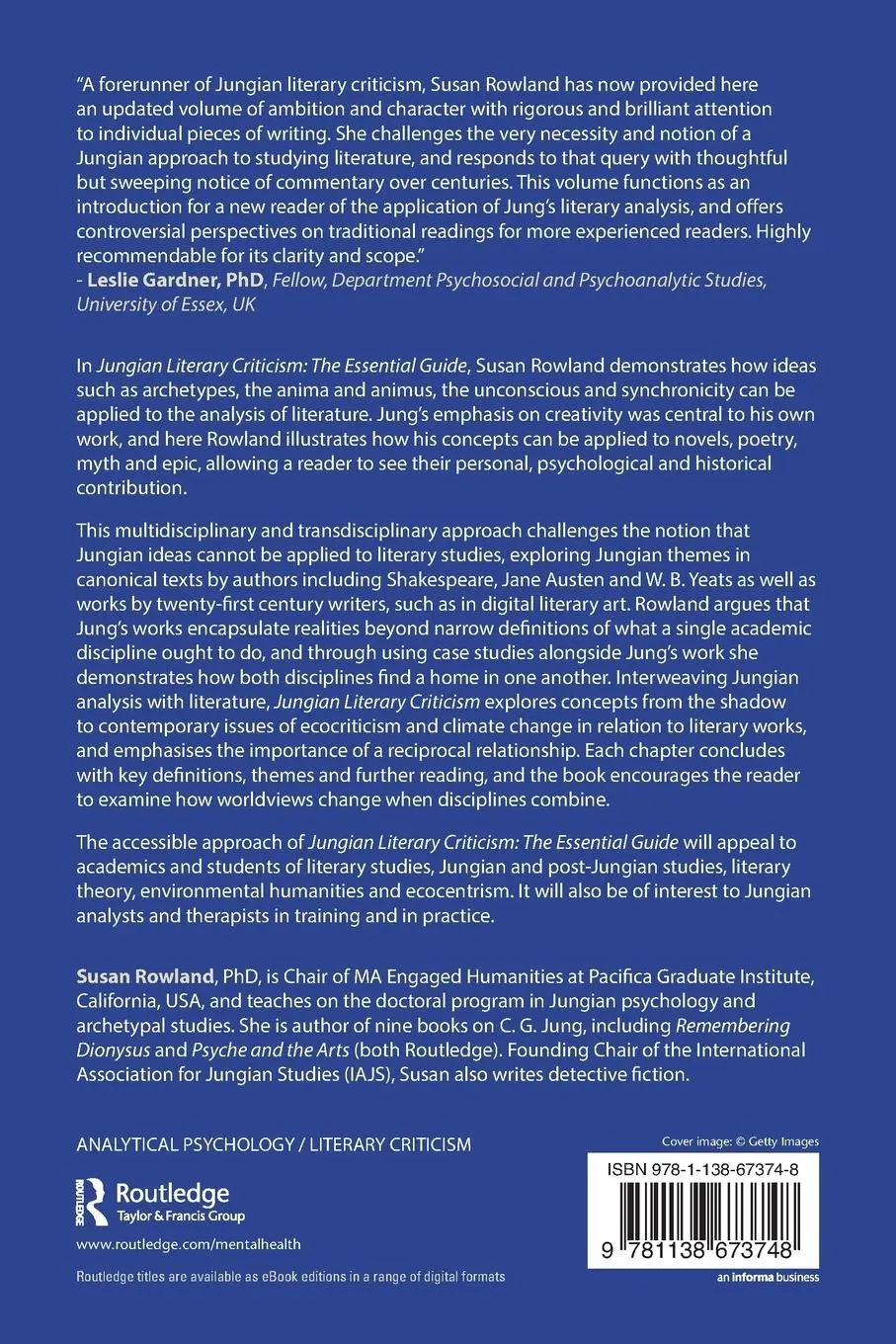 Rückseite: 9781138673748 | Jungian Literary Criticism | The Essential Guide | Susan Rowland