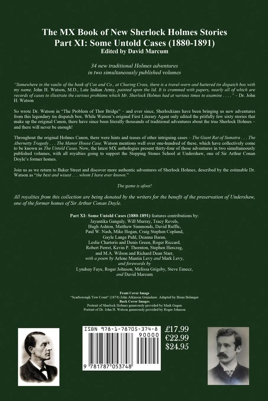 Rückseite: 9781787053748 | The MX Book of New Sherlock Holmes Stories - Part XI | David Marcum