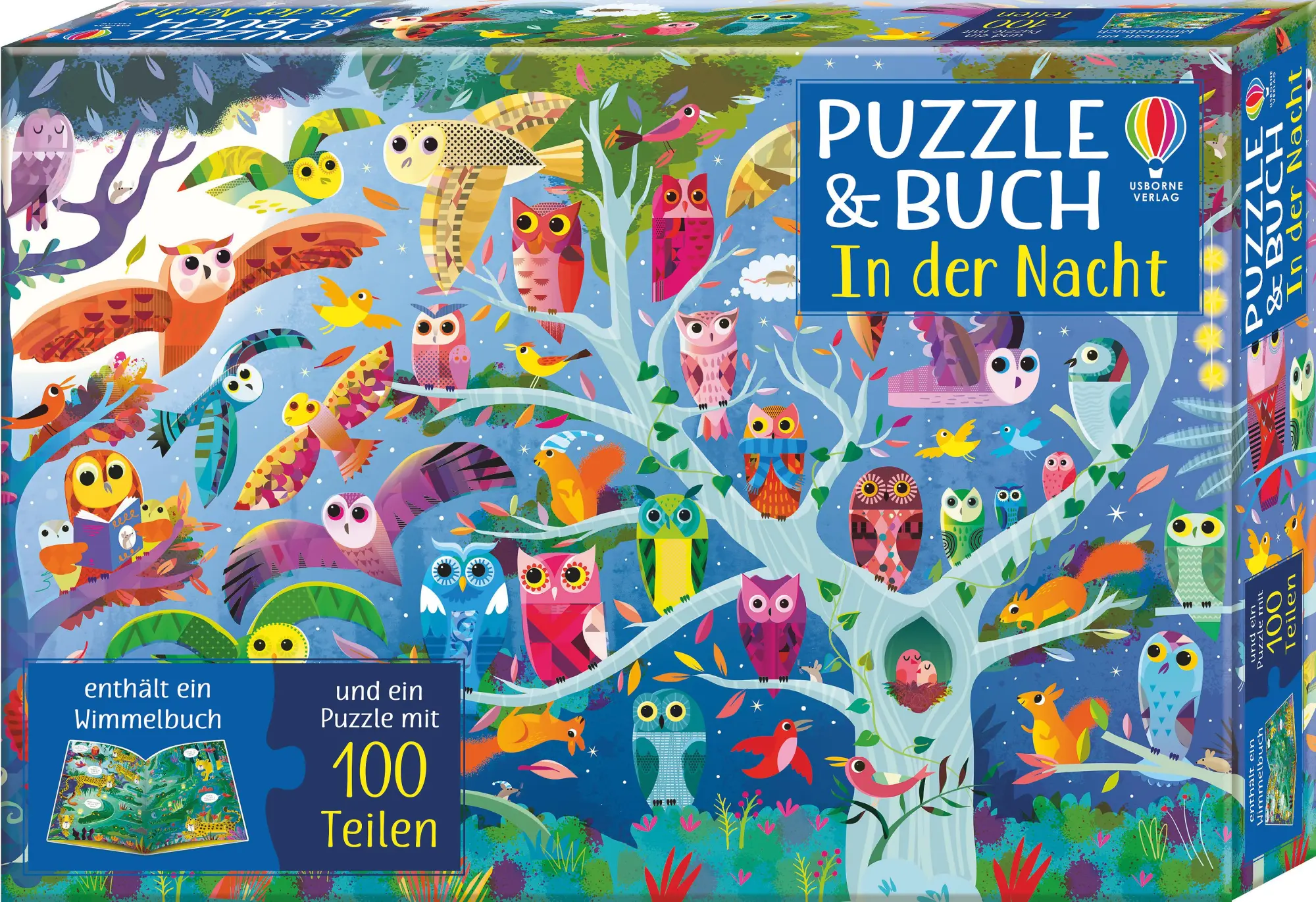 Cover: 9781789413748 | Puzzle &amp; Buch: In der Nacht. 100 Teile | Kirsteen Robson | Spiel