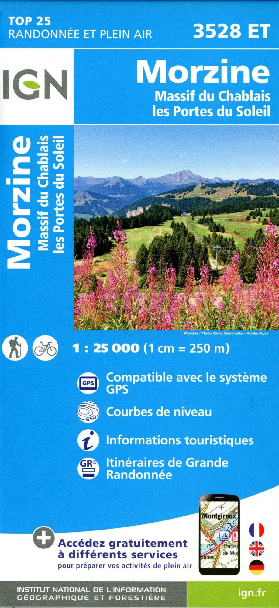Cover: 9782758553748 | Morzine - Massif du Chablais - Les Portes du Soleil 1:25 000 | 1:25000