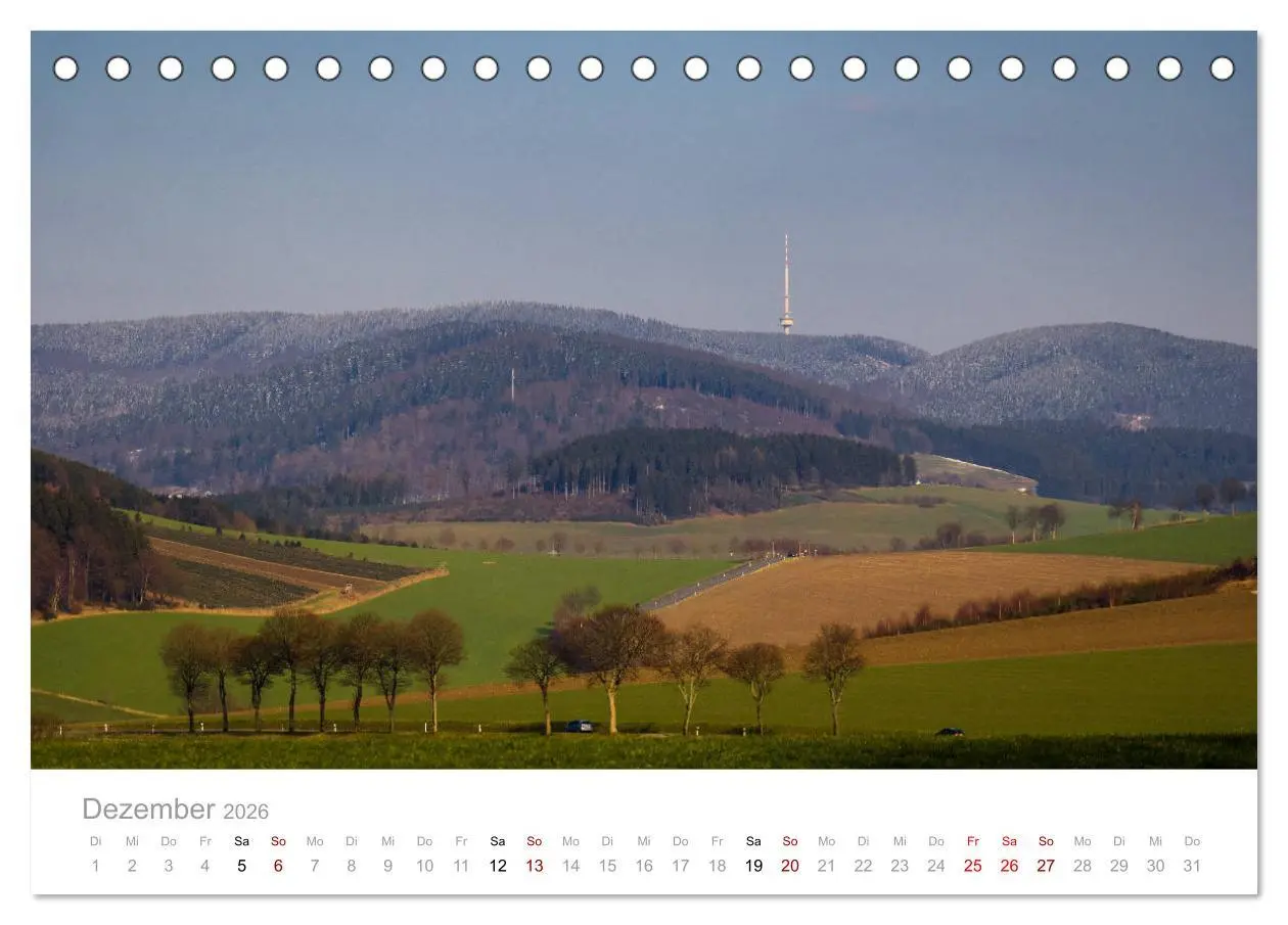 Bild: 9783457873748 | Schönes Sauerland (Tischkalender 2026 DIN A5 quer), CALVENDO...