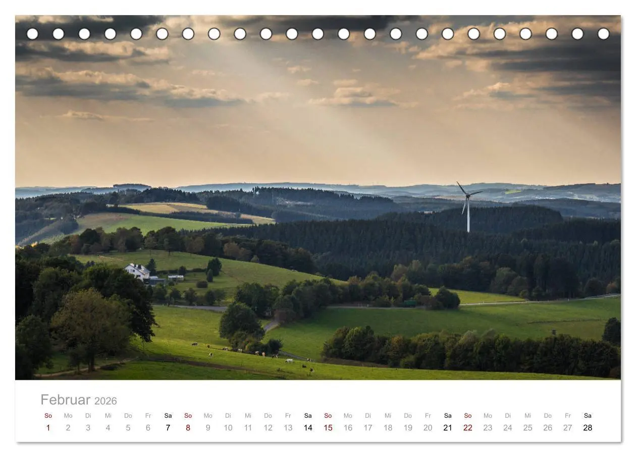 Bild: 9783457873748 | Schönes Sauerland (Tischkalender 2026 DIN A5 quer), CALVENDO...