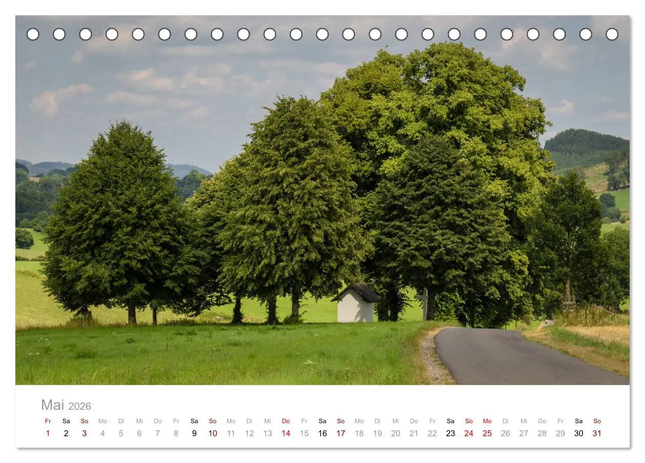 Bild: 9783457873748 | Schönes Sauerland (Tischkalender 2026 DIN A5 quer), CALVENDO...
