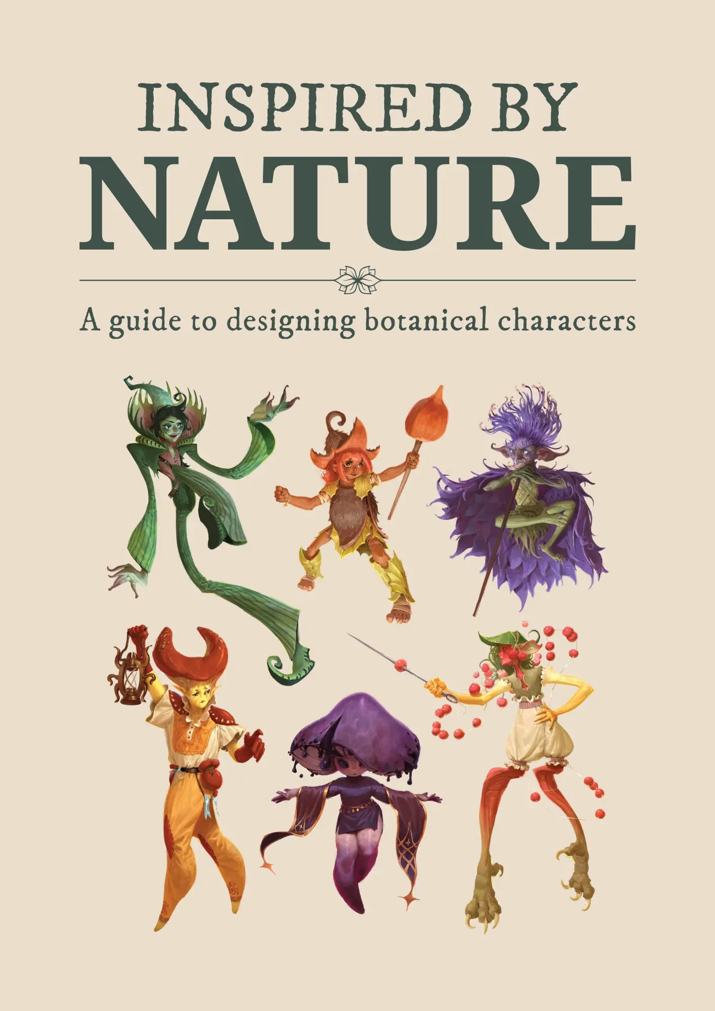 Cover: 9781912843848 | Inspired by Nature | Designing Botanical Characters | 3dtotal | Buch