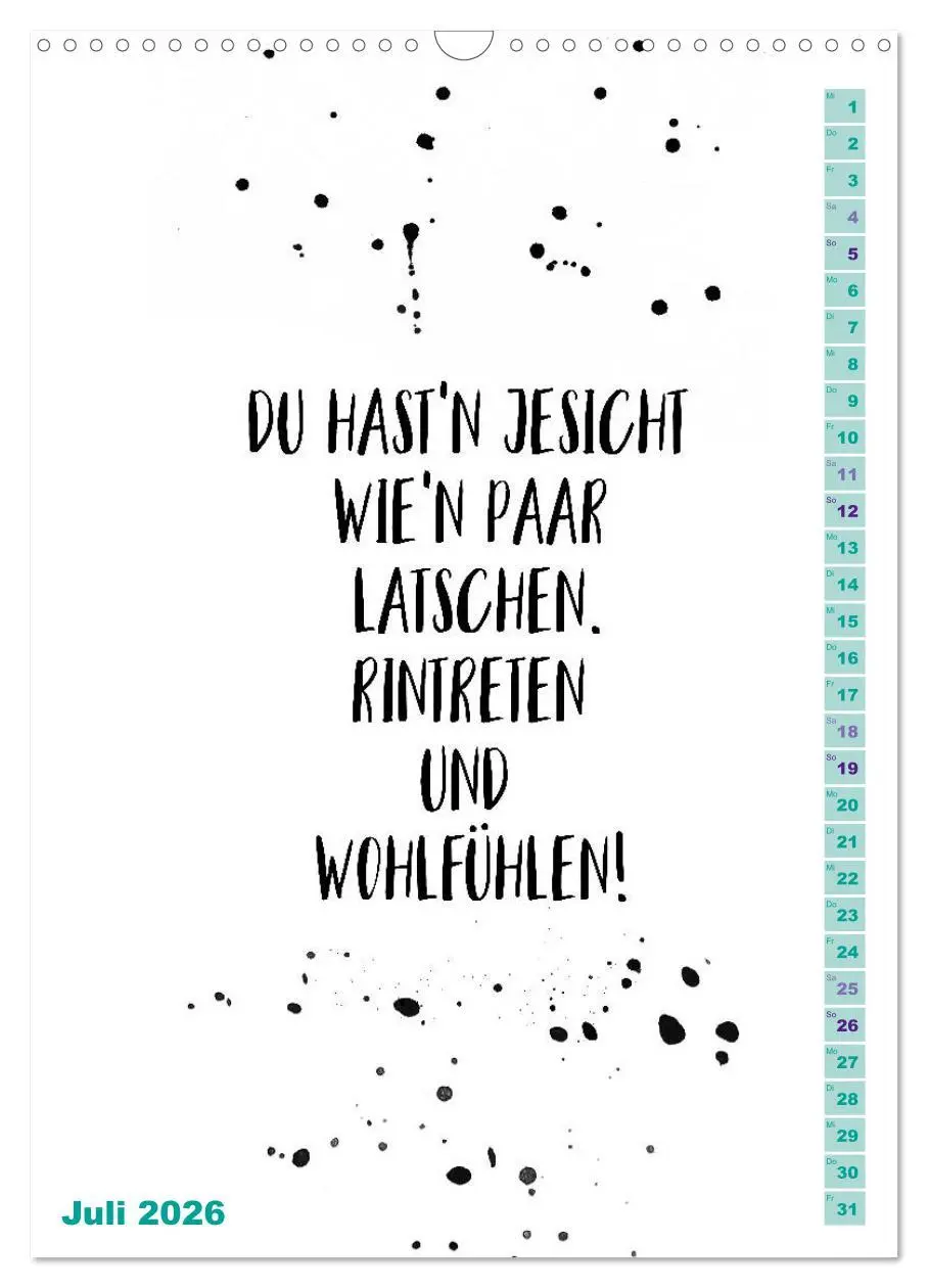 Bild: 9783516403848 | BERLINERISCH Lustige Sprüche (Wandkalender 2026 DIN A3 hoch),...