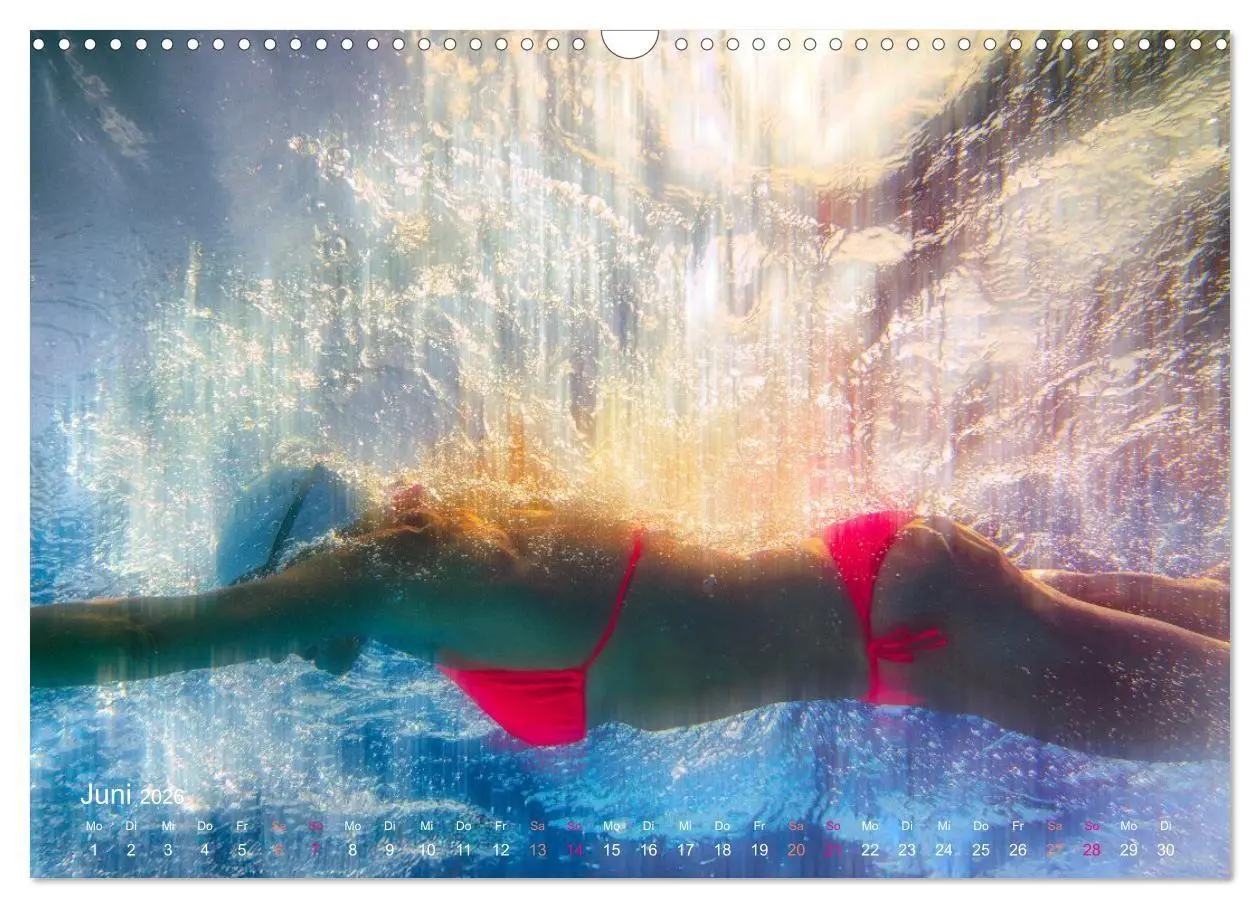 Bild: 9783516713848 | SCHWIMMGLÜCK (Wandkalender 2026 DIN A3 quer), CALVENDO Monatskalender