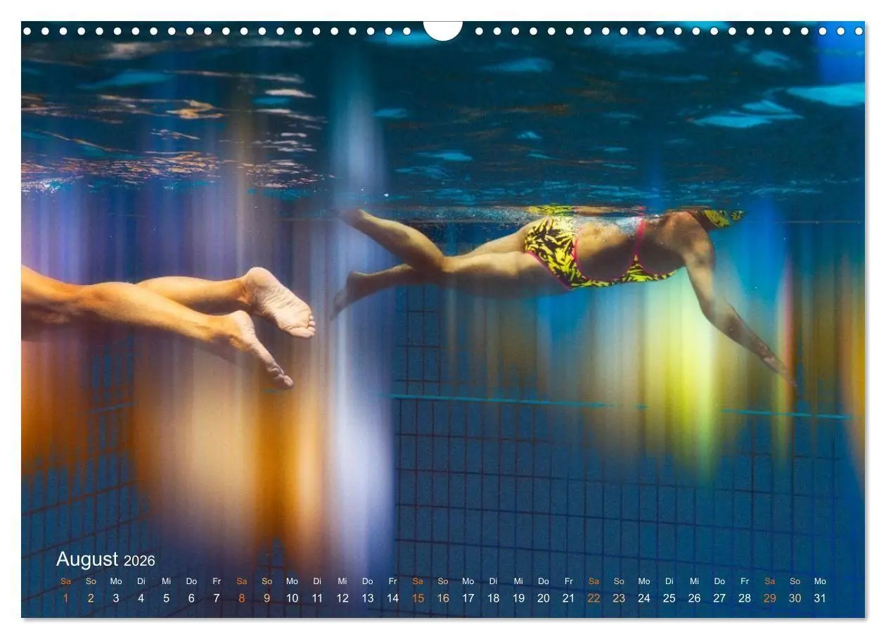Bild: 9783516713848 | SCHWIMMGLÜCK (Wandkalender 2026 DIN A3 quer), CALVENDO Monatskalender