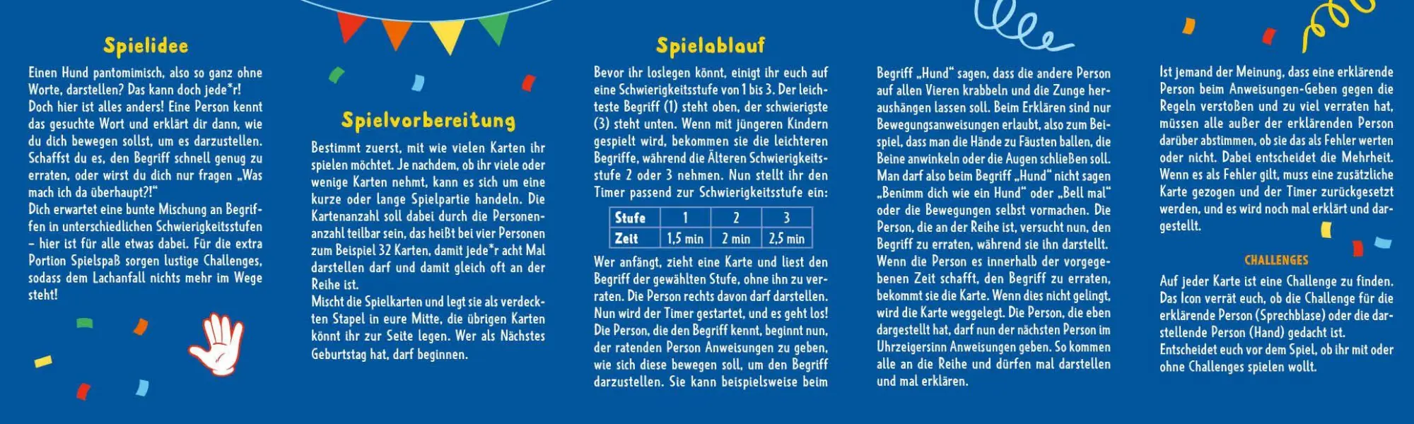 Bild: 4260478343948 | Kartenspiel: Pantomime - Switch it up! - Kids-Party | Spiel | 64 S.