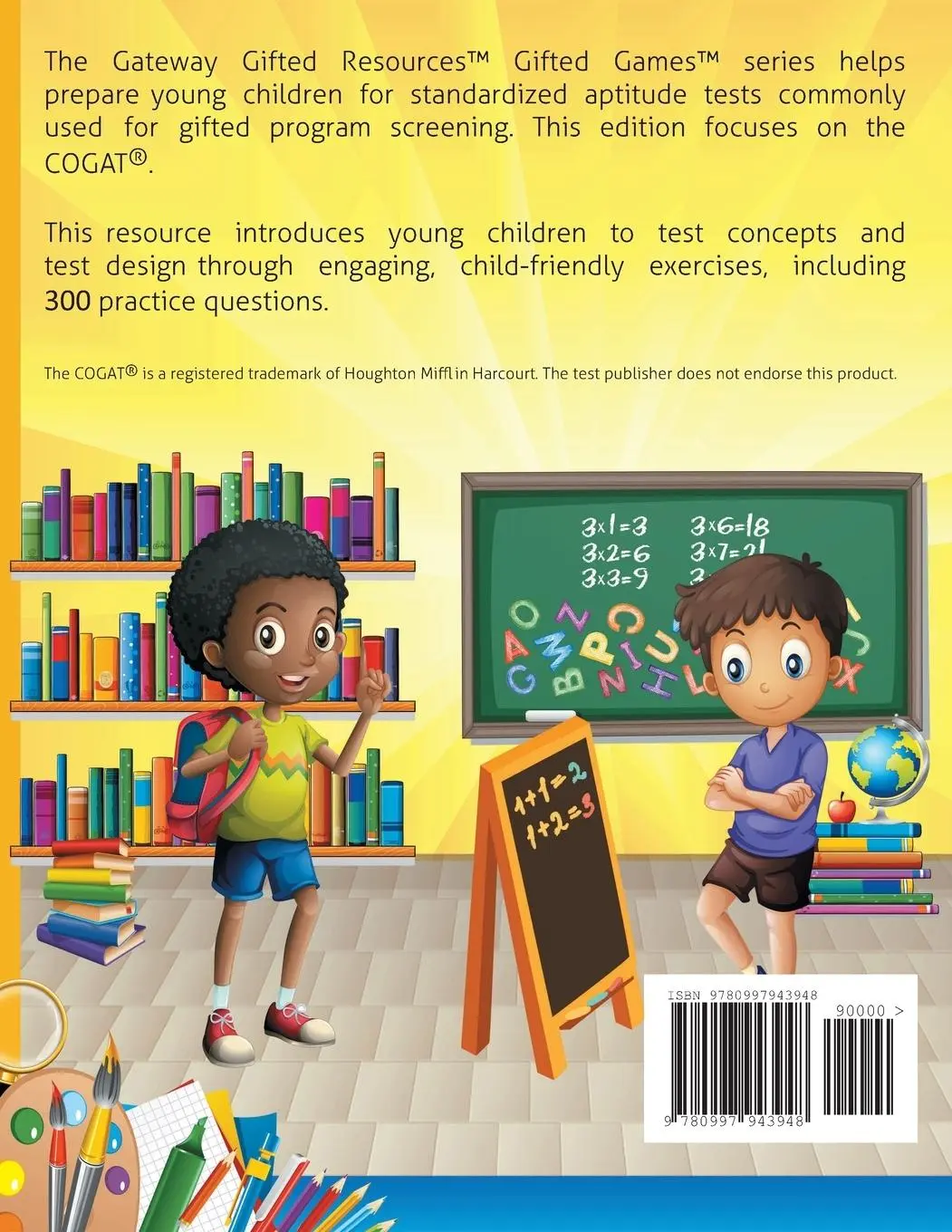 Rückseite: 9780997943948 | Gifted and Talented COGAT Test Prep | Gateway Gifted Resources | Buch
