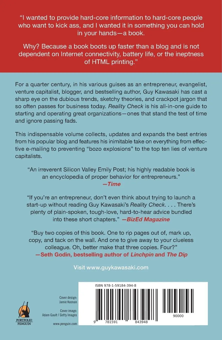 Rückseite: 9781591843948 | Reality Check | Guy Kawasaki | Taschenbuch | Englisch | 2011