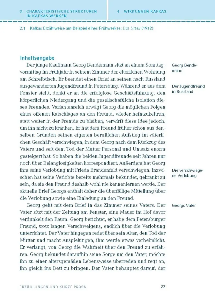 Bild: 9783129303948 | Franz Kafka. Erzählungen und kurze Prosa | Franz Kafka | Taschenbuch