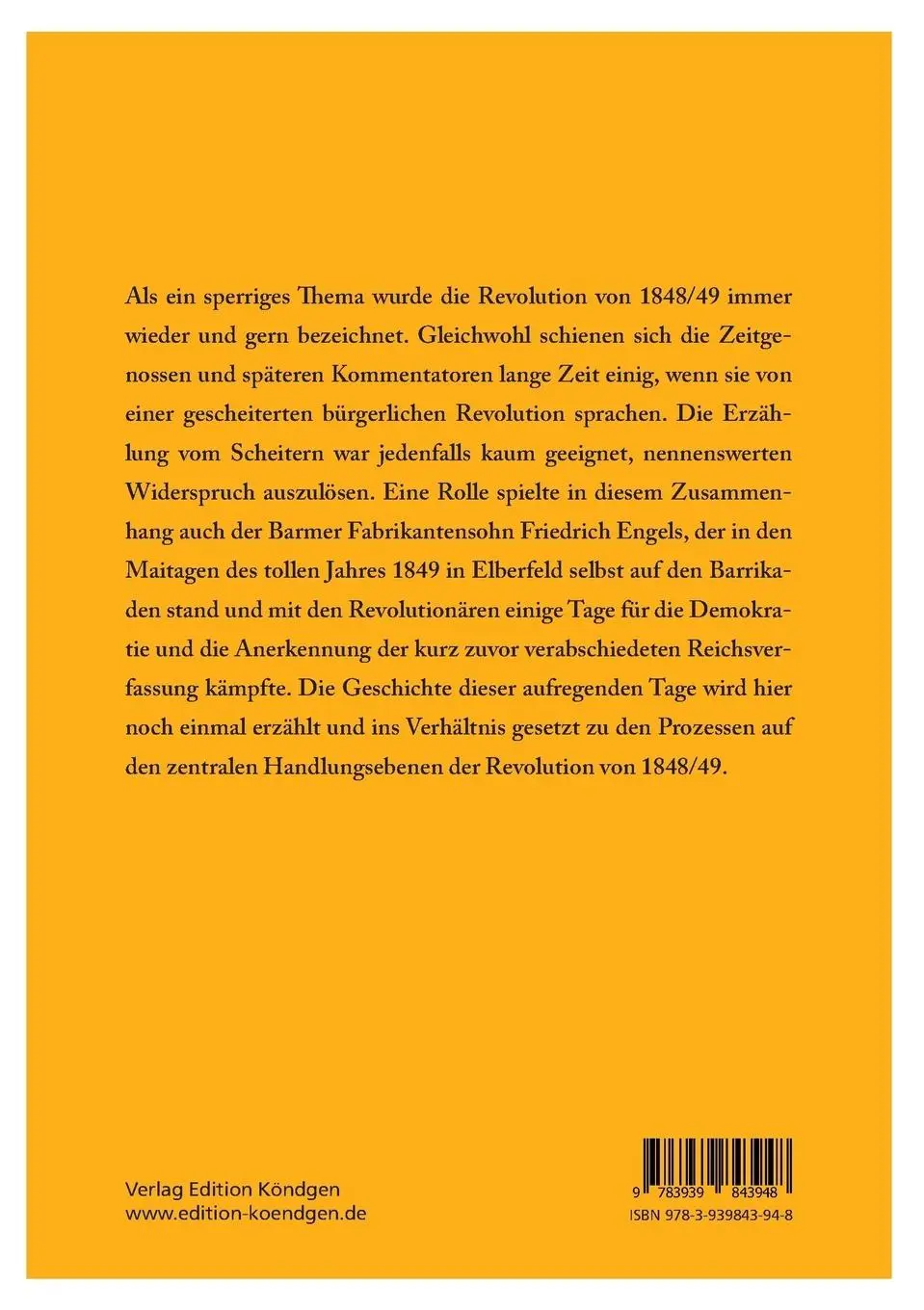 Rückseite: 9783939843948 | Auf den Barrikaden | Detlef Vonde | Taschenbuch | Paperback | 364 S.