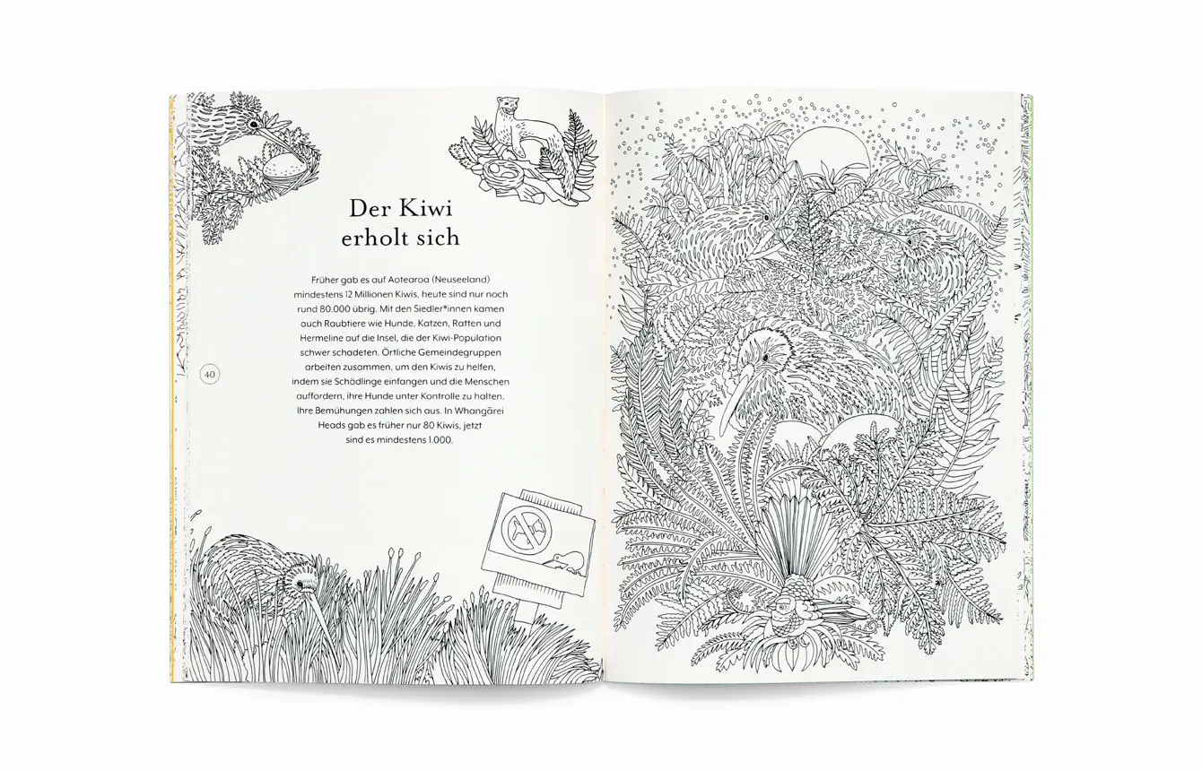 Bild: 9783962443948 | Die Rückkehr der Wildnis. Ausmalbuch | Helen Scales | Taschenbuch