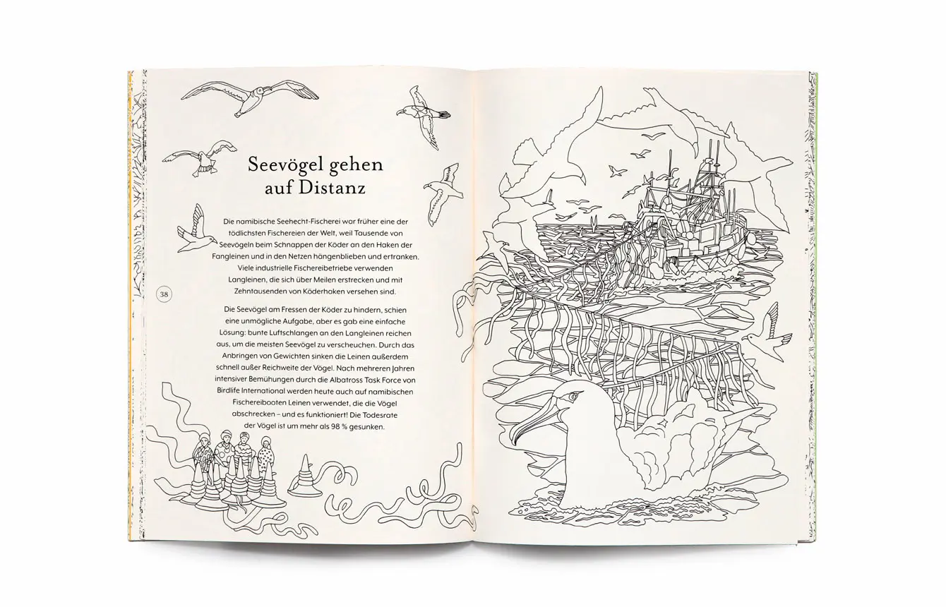 Bild: 9783962443948 | Die Rückkehr der Wildnis. Ausmalbuch | Helen Scales | Taschenbuch