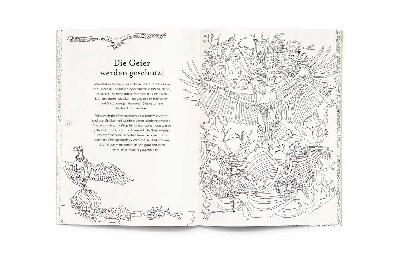 Bild: 9783962443948 | Die Rückkehr der Wildnis. Ausmalbuch | Helen Scales | Taschenbuch